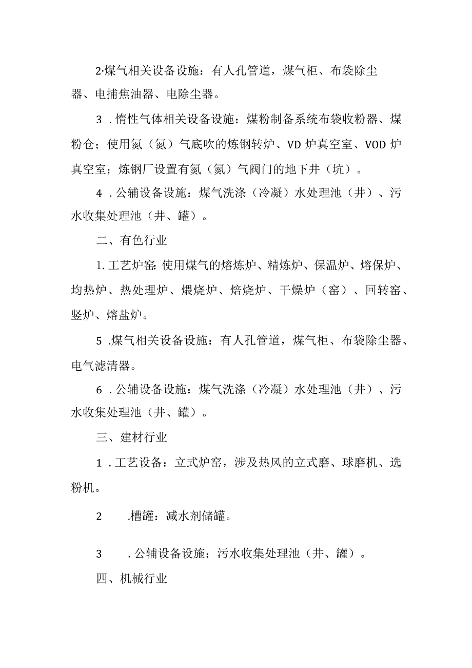 应急管理部办公厅关于印发工贸企业有限空间重点监管目录的通知应急厅〔2023〕37号.docx_第2页