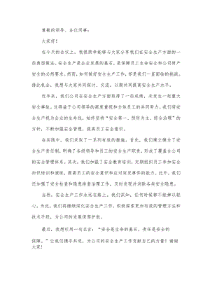 安全生产典型做法交流发言稿.docx