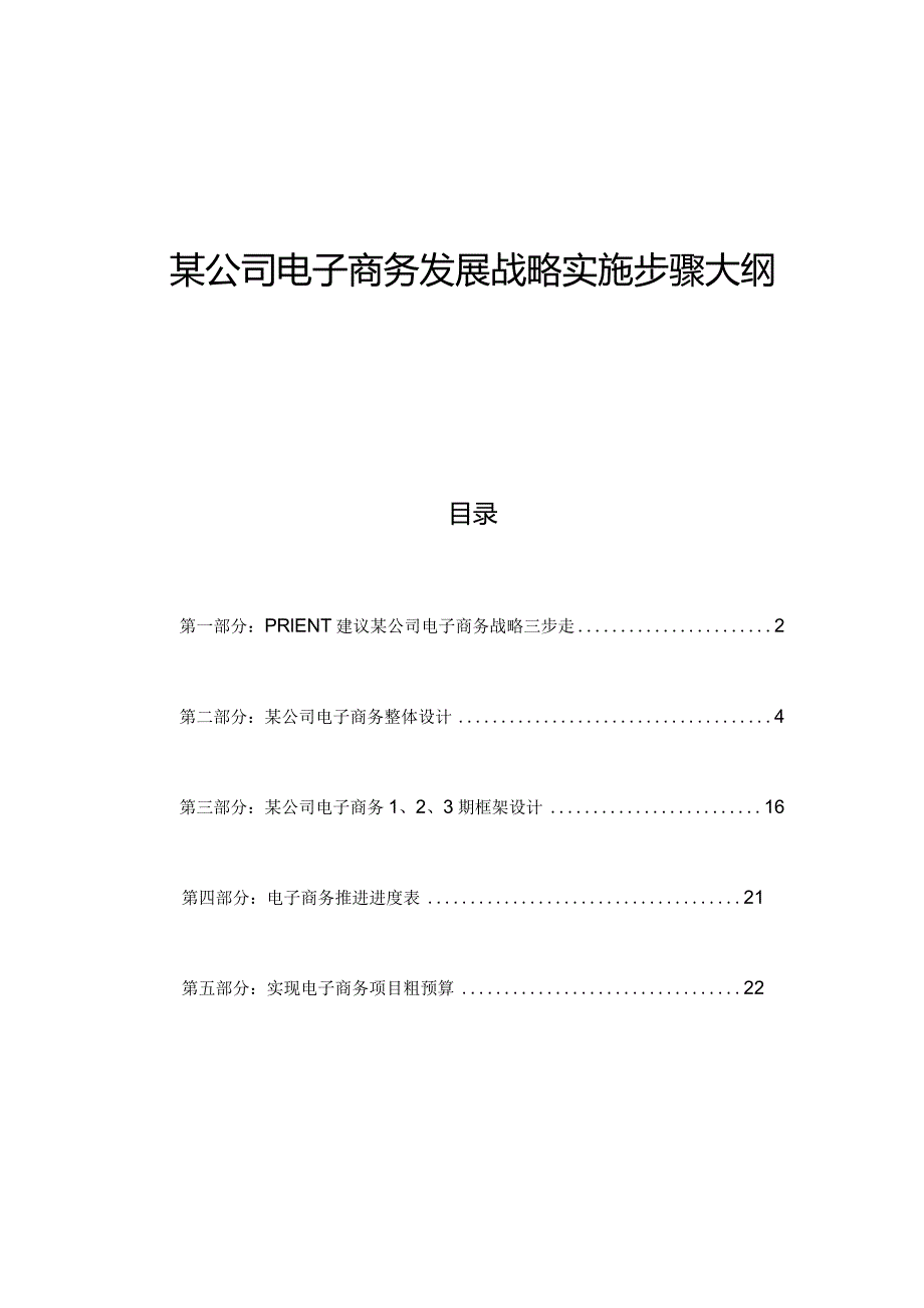 某公司电子商务发展战略实施报告.docx_第1页