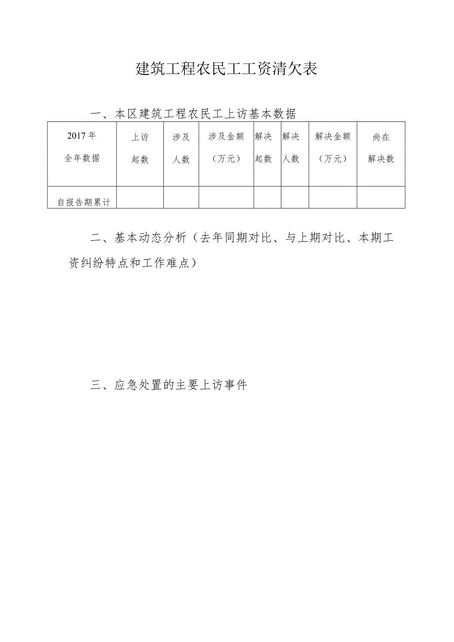 建筑工程农民工工资清欠表.docx_第1页