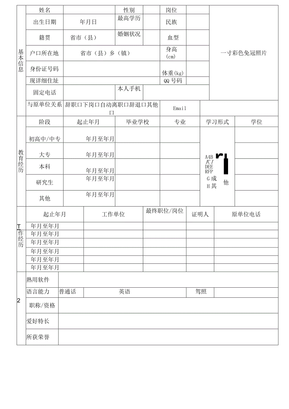 精品个人简历30篇.docx_第2页