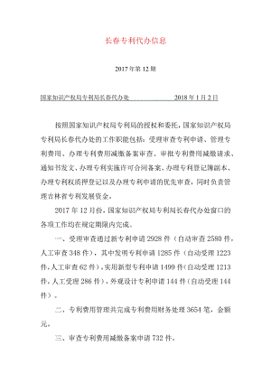 长春专利代办信息.docx