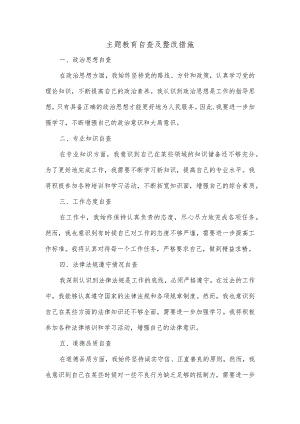 主题教育自查及整改措施.docx