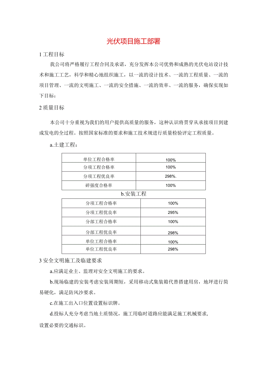 光伏项目施工部署.docx_第1页