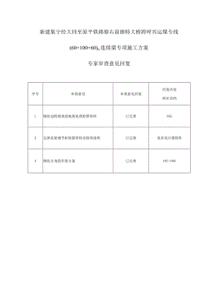 察右前旗特大桥跨呼兴运煤专线（60+100+60）m连续梁施工技术方案2021.11.5.docx