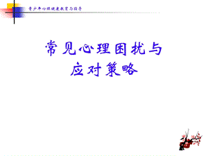 常见心理困扰与应对策略.ppt