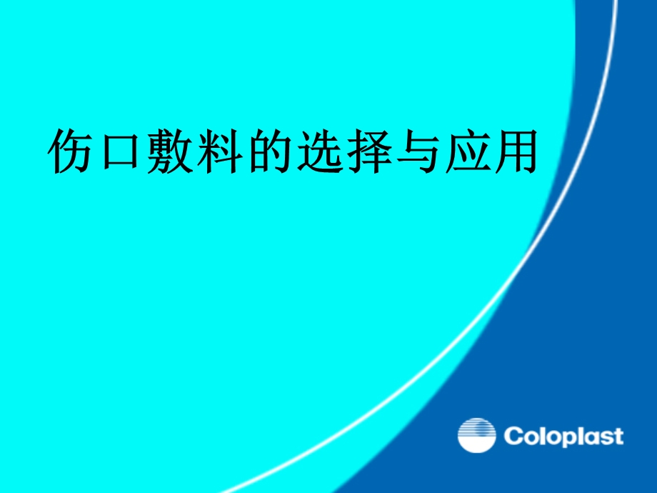 敷料的选择与应用.ppt_第1页