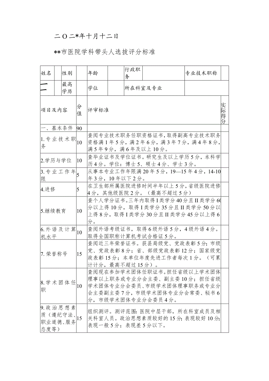 市医院学科带头人选拔实施方案.docx_第3页