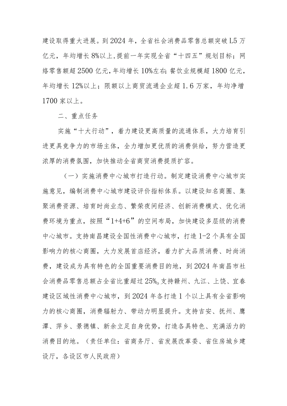 江西省促进商贸消费提质扩容三年行动方案（2022－2024年）.docx_第2页