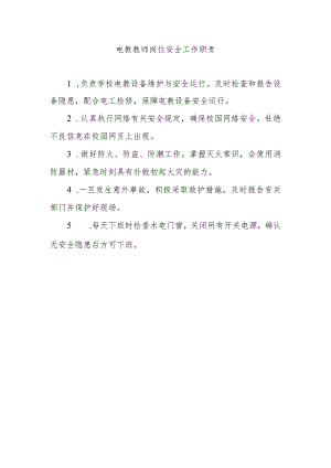 电教教师岗位安全工作职责.docx