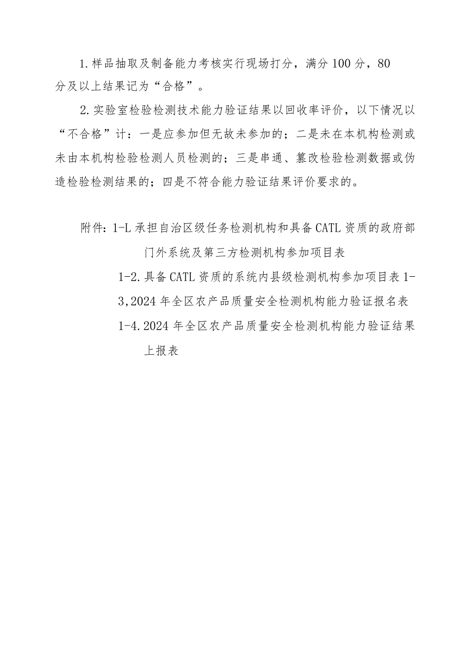 2024年全区农产品质量安全检测机构能力验证方案、现场检查方案.docx_第3页