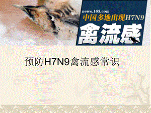 H7N9禽流感预防知识.ppt