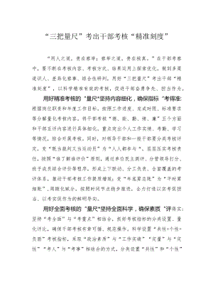 “三把量尺”考出干部考核“精准刻度”.docx