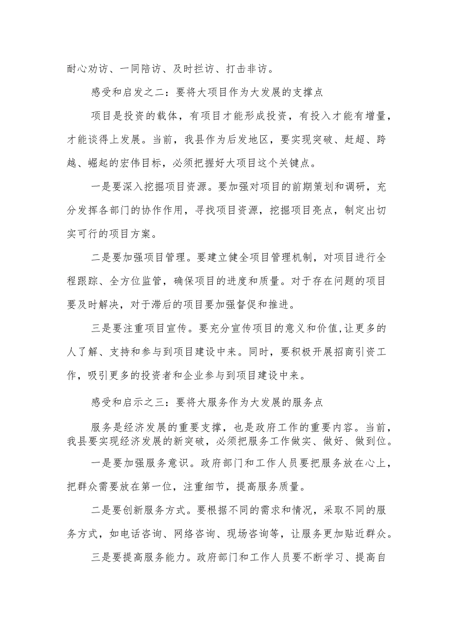 在全县务虚会上的发言（信访稳定、大项目、品牌建设、人才队伍等方面）.docx_第2页