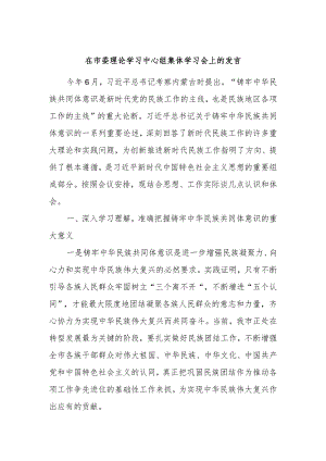 在市委理论学习中心组集体学习会上的发言.docx