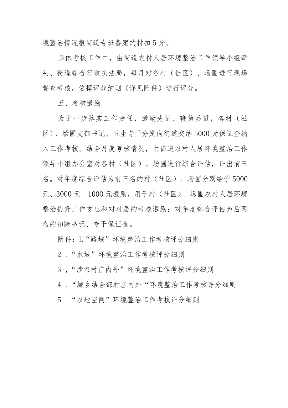 XX街道学习运用“千万工程”经验扎实开展农村人居环境整治提升“攻坚行动”考核办法.docx_第2页