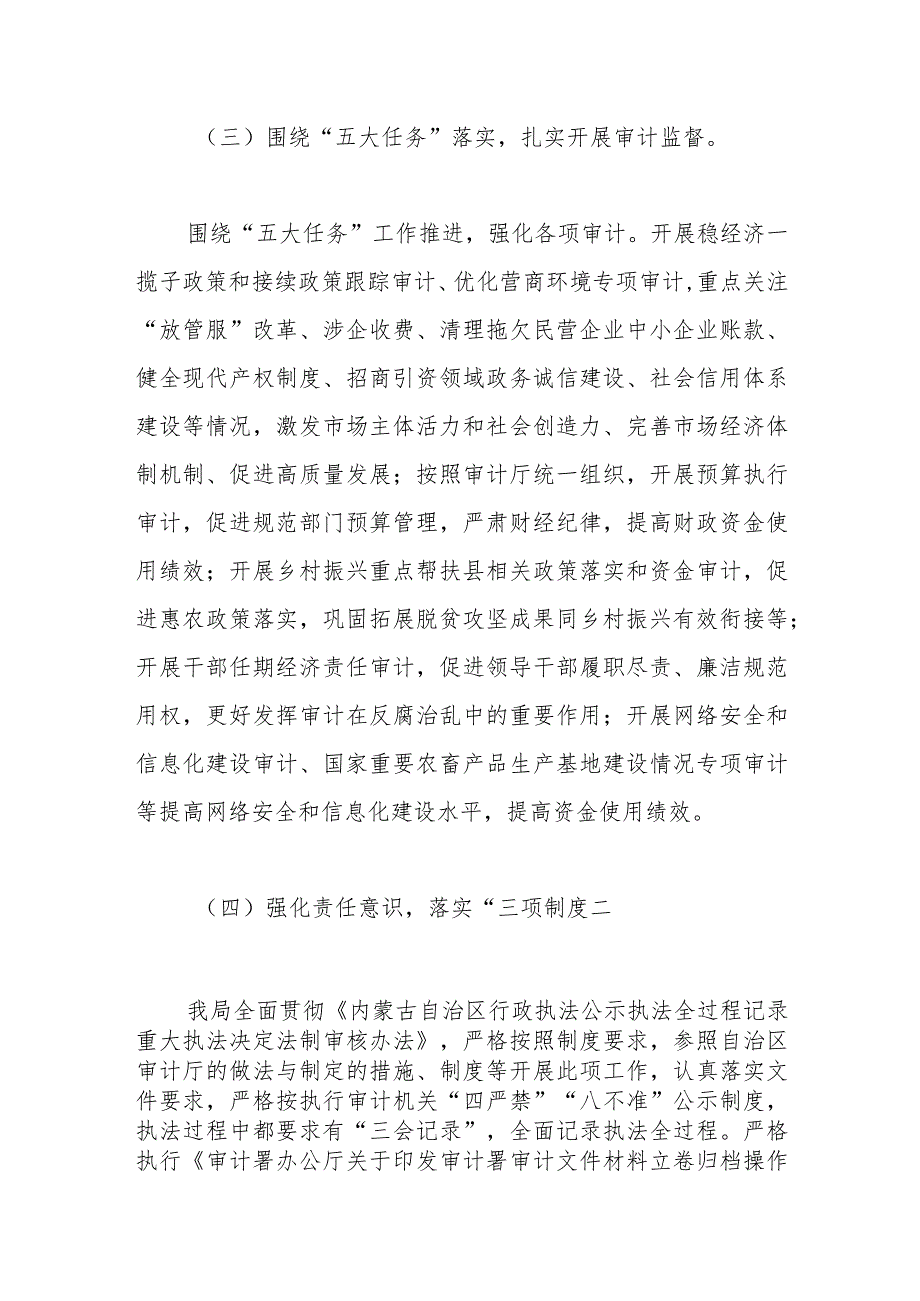 市审计局2023年法治政府建设工作总结和2024年工作计划.docx_第3页