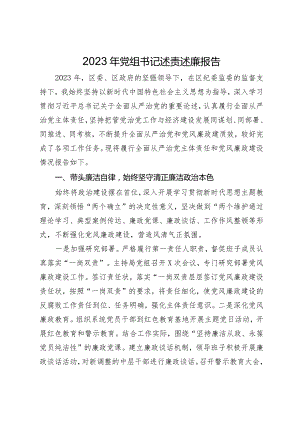 党组书记2023年述责述廉报告.docx