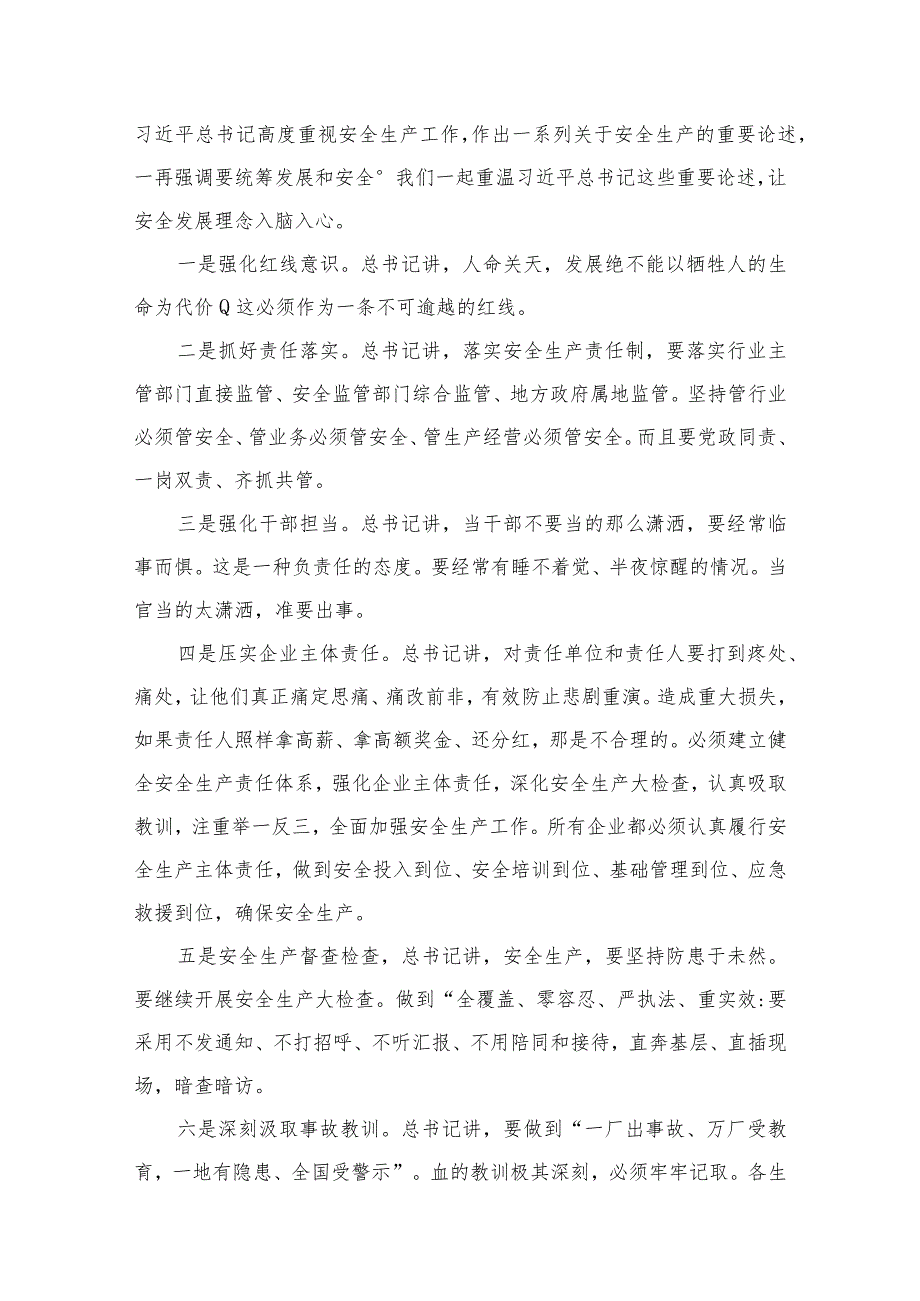 （11篇）在市委理论学习中心组上的安全生产研讨发言材料范文.docx_第2页