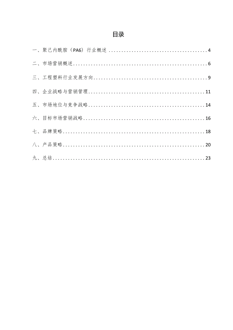 聚己内酰胺（PA6）项目市场营销方案.docx_第3页