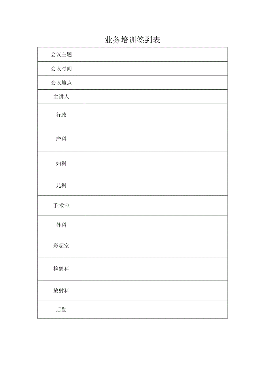 医院业务学习通知与签到模板.docx_第2页