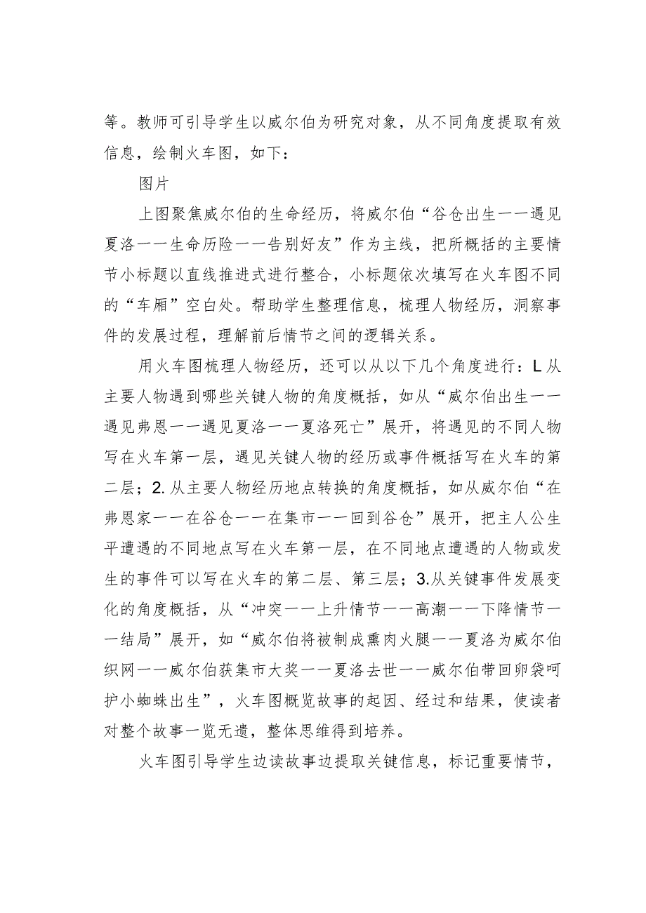 教师论文：巧用学习地图揭秘人物形象——以四年级《夏洛的网》整本书阅读教学为例.docx_第2页