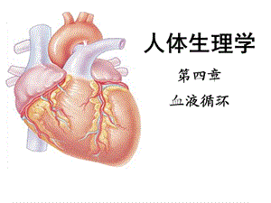 人体生理学第四章血液循环(一).ppt