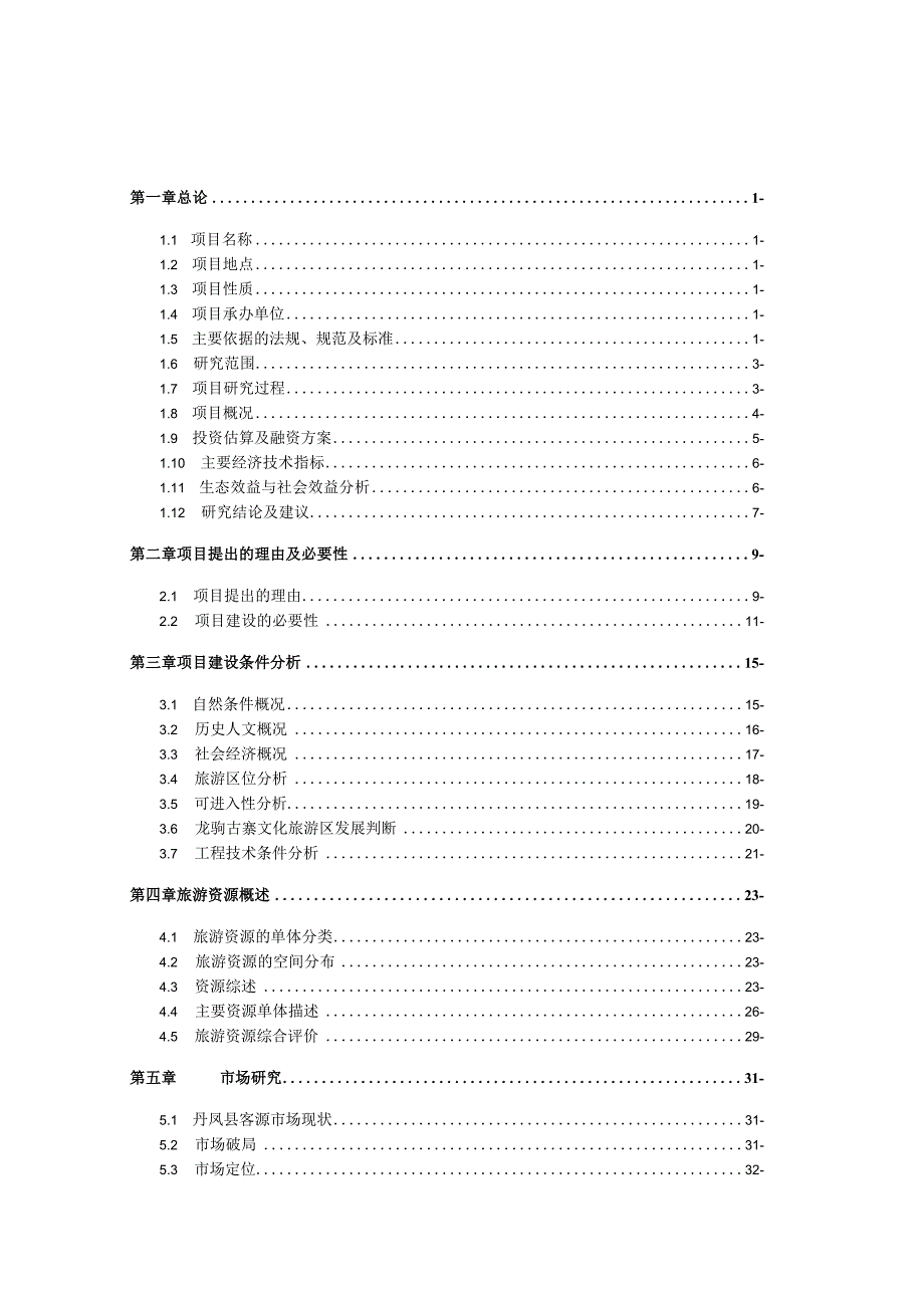 龙驹古寨文化旅游区旅游基础设施建设项目可行性研究报告.docx_第2页