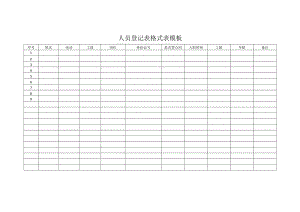 人员登记表格式表模板.docx