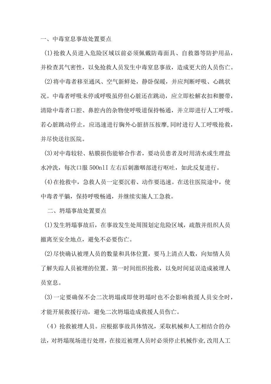 技能培训资料之非煤矿山事故应急处置要点.docx_第1页