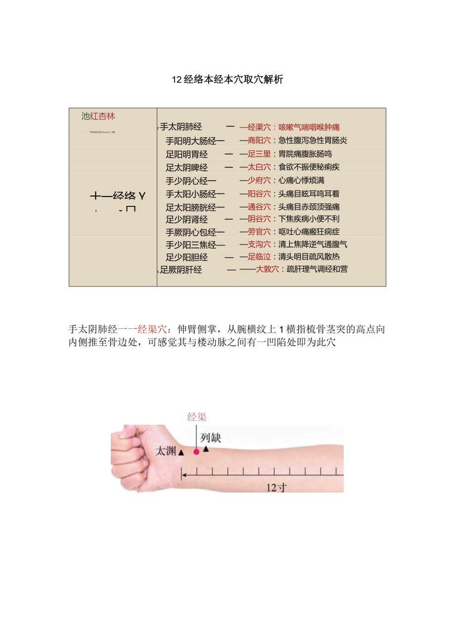 12经络本经本穴取穴解析.docx_第1页