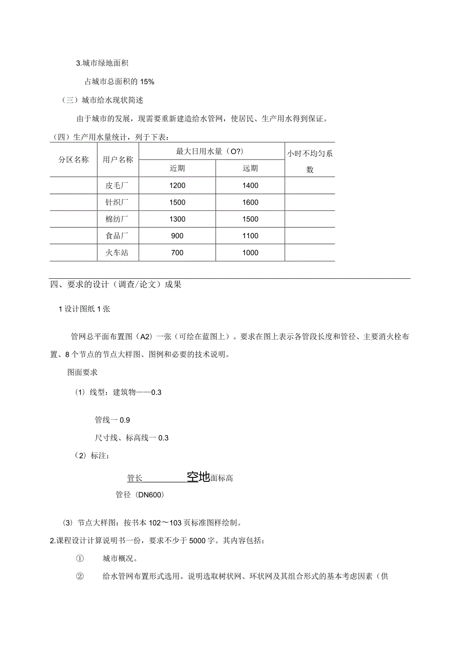 给水管网课程设计报告-- ××市给水管网规划.docx_第3页