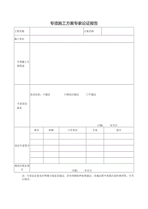 专项施工方案专家论证报告.docx