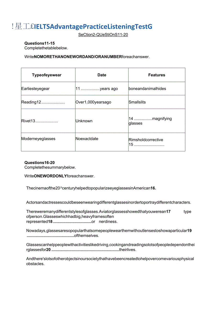 2024剑桥雅思讲义Listening_Test_G.docx_第2页