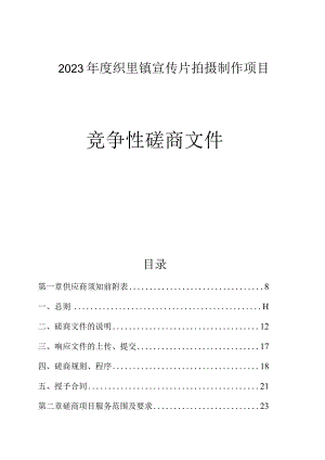 2023年度织里镇宣传片拍摄制作项目招标文件.docx