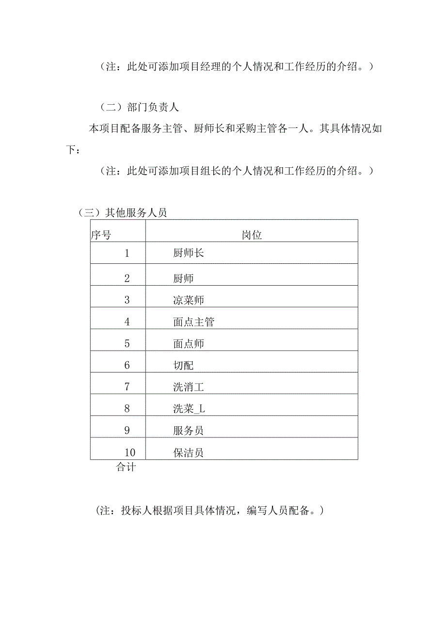 训练基地餐饮项目人员配备、培训和管理方案.docx_第3页