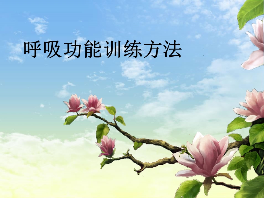 呼吸功能锻炼方法.ppt.ppt_第1页