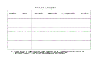 每周现场核查工作进度表.docx