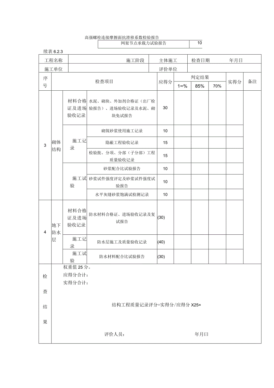 结构工程质量记录评分表.docx_第2页