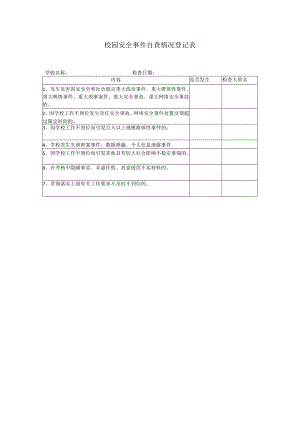 校园安全事件自查情况登记表.docx