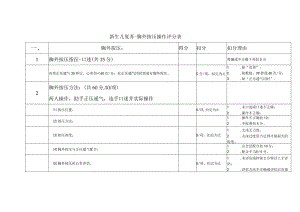 1.2妇幼技能竞赛-新生儿胸外按压考核评分表.docx