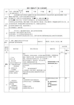 体育6年级 10田径—跨越式跳高-巩固与提升 大单元课时教案.docx