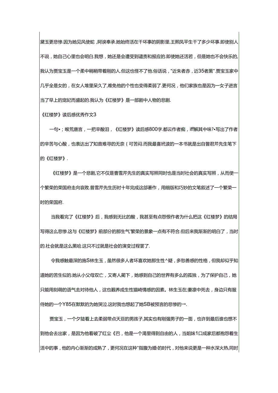 2024年《红楼梦》读后感优秀作文[优].docx_第3页