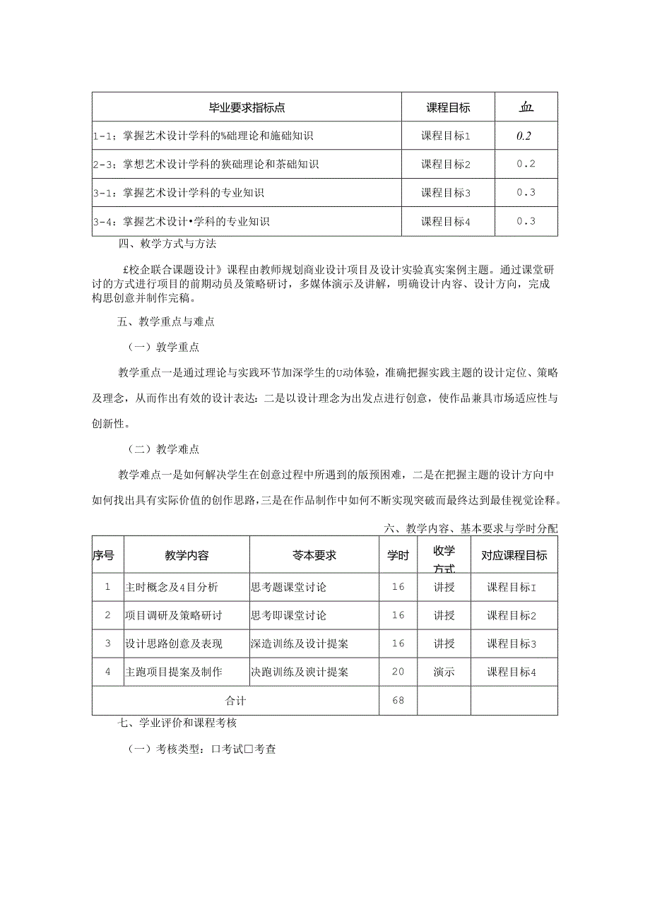 0823S11024-《校企联合课题设计》 -2023版人才培养方案课程教学大纲.docx_第2页