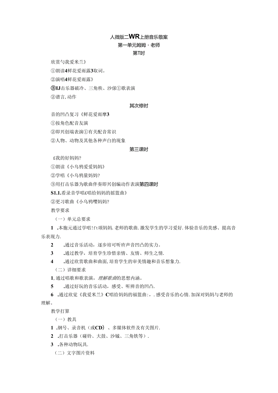 人教版二年级上册音乐教案.docx_第1页