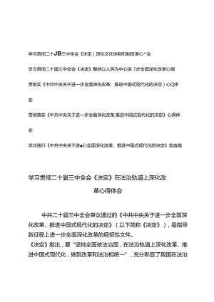 6篇 学习践行《中共中央关于进一步全面深化改革、推进中国式现代化的决定》发言稿心得.docx