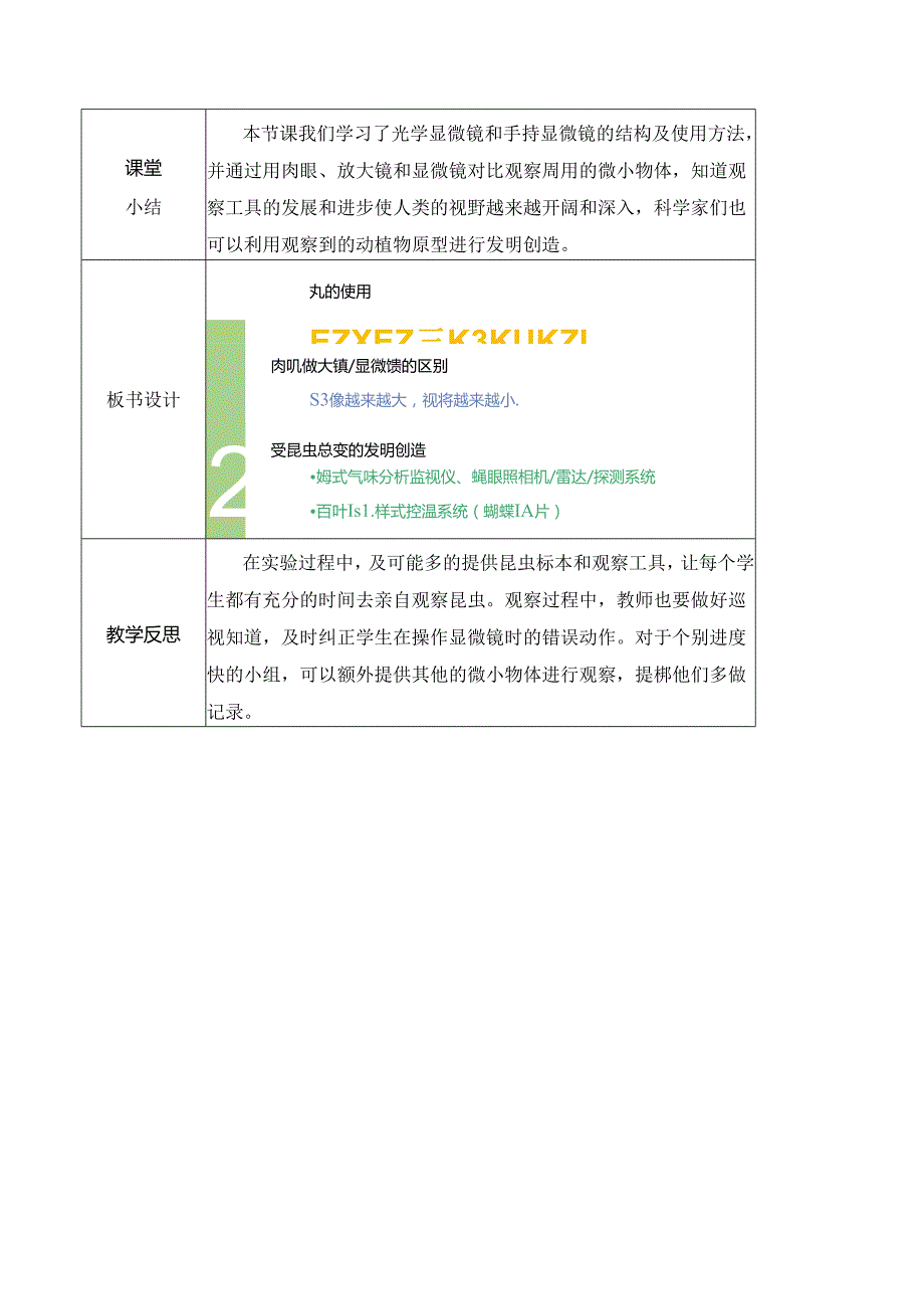 1.3 观察身边微小的物体（教学设计）六年级科学上册（教科版）.docx_第3页