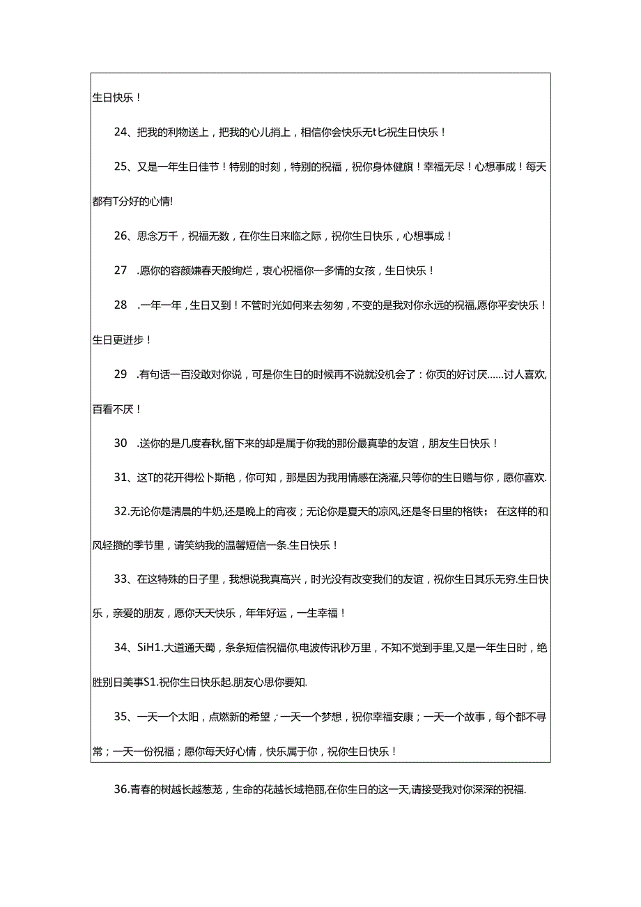 2024年简短生日祝福语130句.docx_第3页