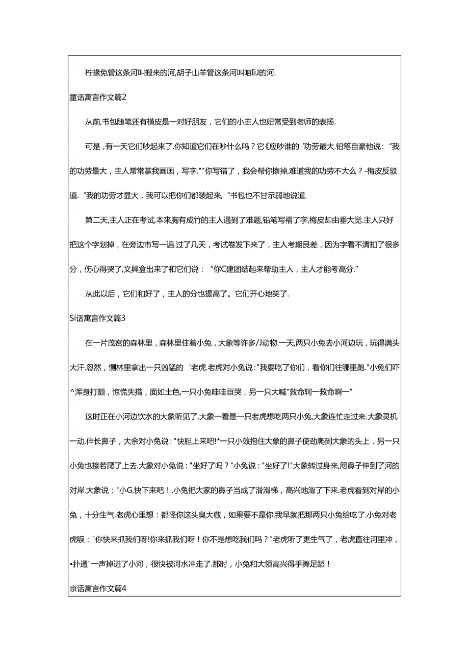 2024年童话寓言作文6篇(集合).docx_第3页