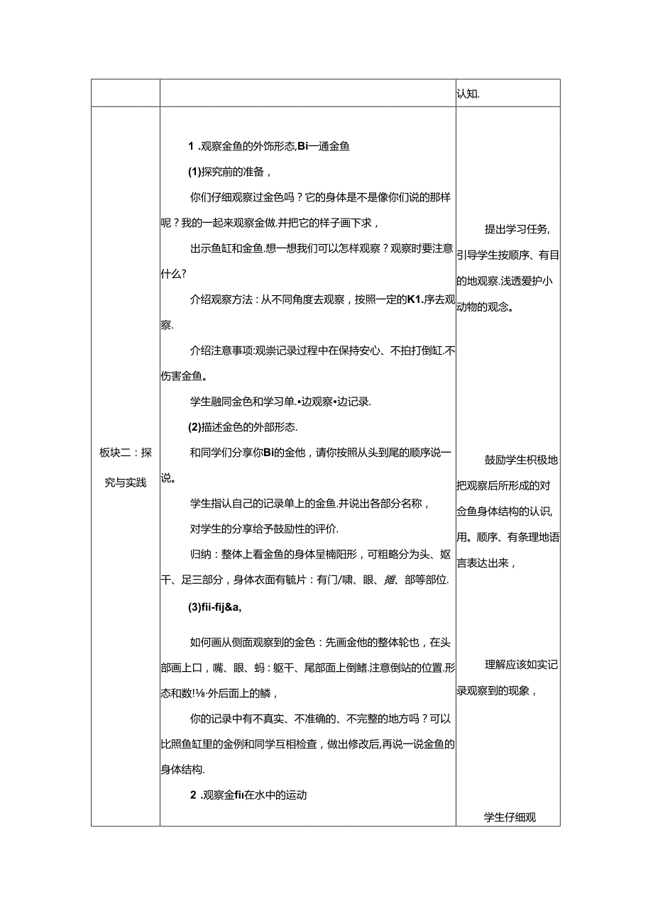 7.金鱼_教学设计 人教鄂教版（2024）科学一年级上册.docx_第2页